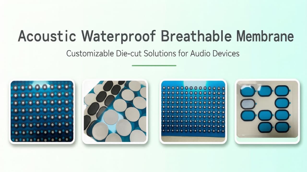 Acoustic waterproof breathable membrane die-cut solutions for TWS and wearables