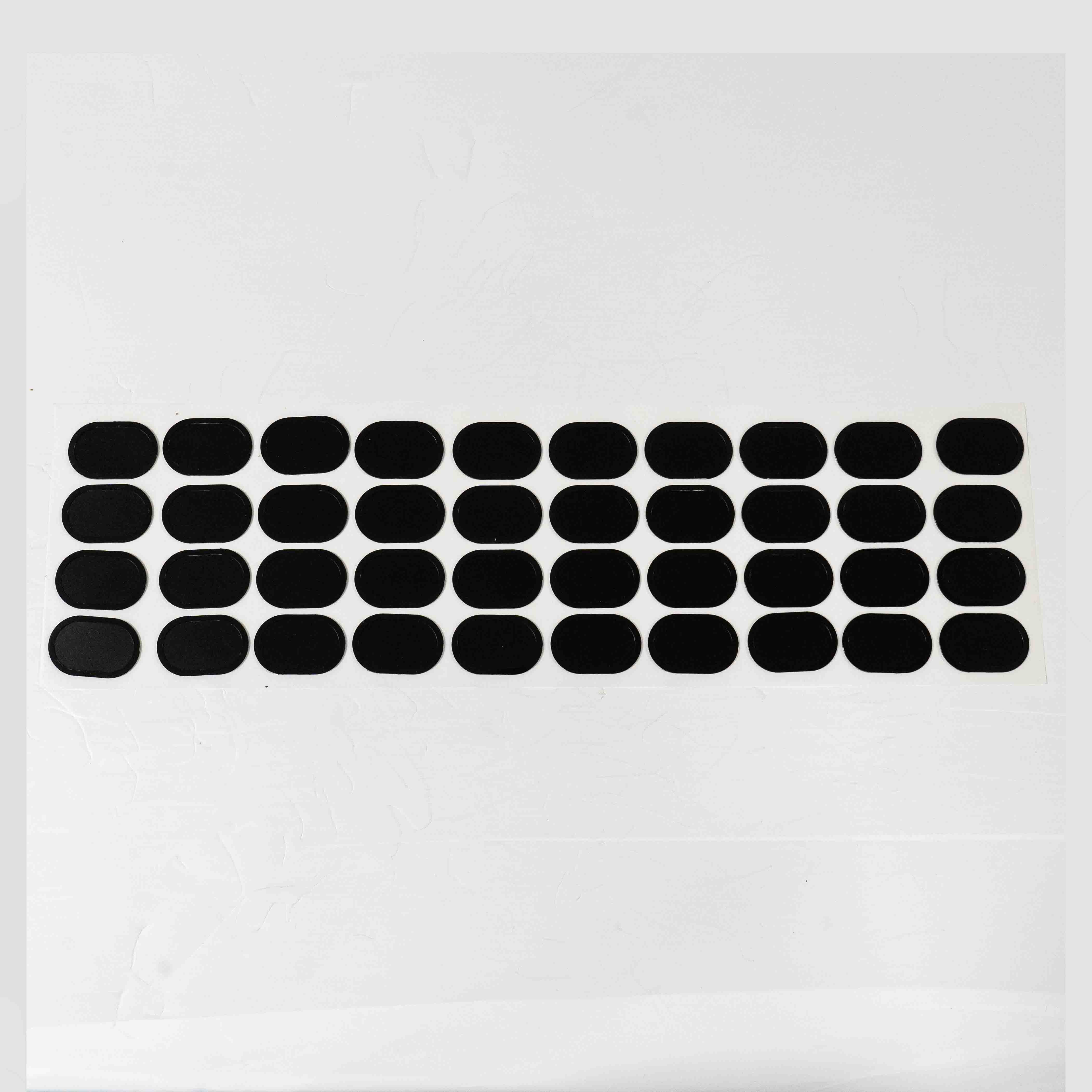 Custom die-cut ePTFE membrane samples in irregular shapes for OEM electronics